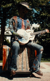 guitar man float